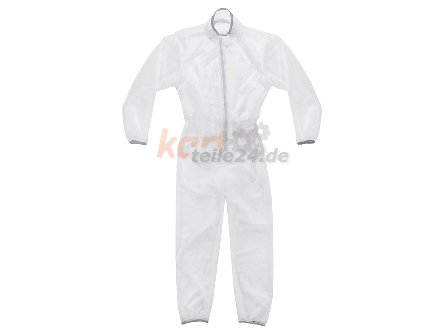 Regenoverall in der Farbe: transparent für den Einsatz im Kartsport (Regen)