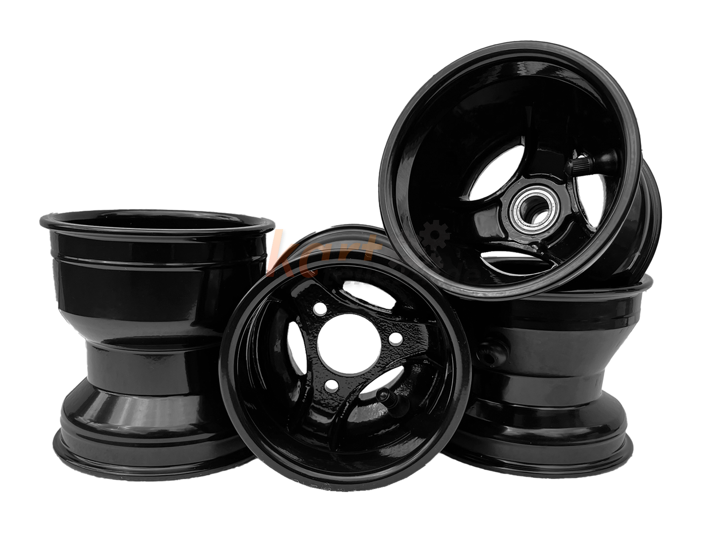 Magnesium Felgen Satz (115/140mm LK 58mm Lager: 17mm) - schwarz (Bambini)