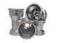 Aluminium Trockenfelgen Satz (130/210mm Lager 17mm) - silber