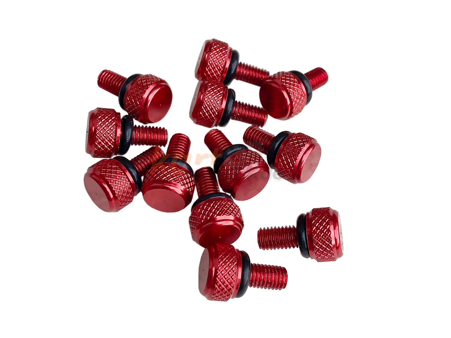 Felgensicherungsschraube M5 mit O-Ring - 12 Stück (rot)